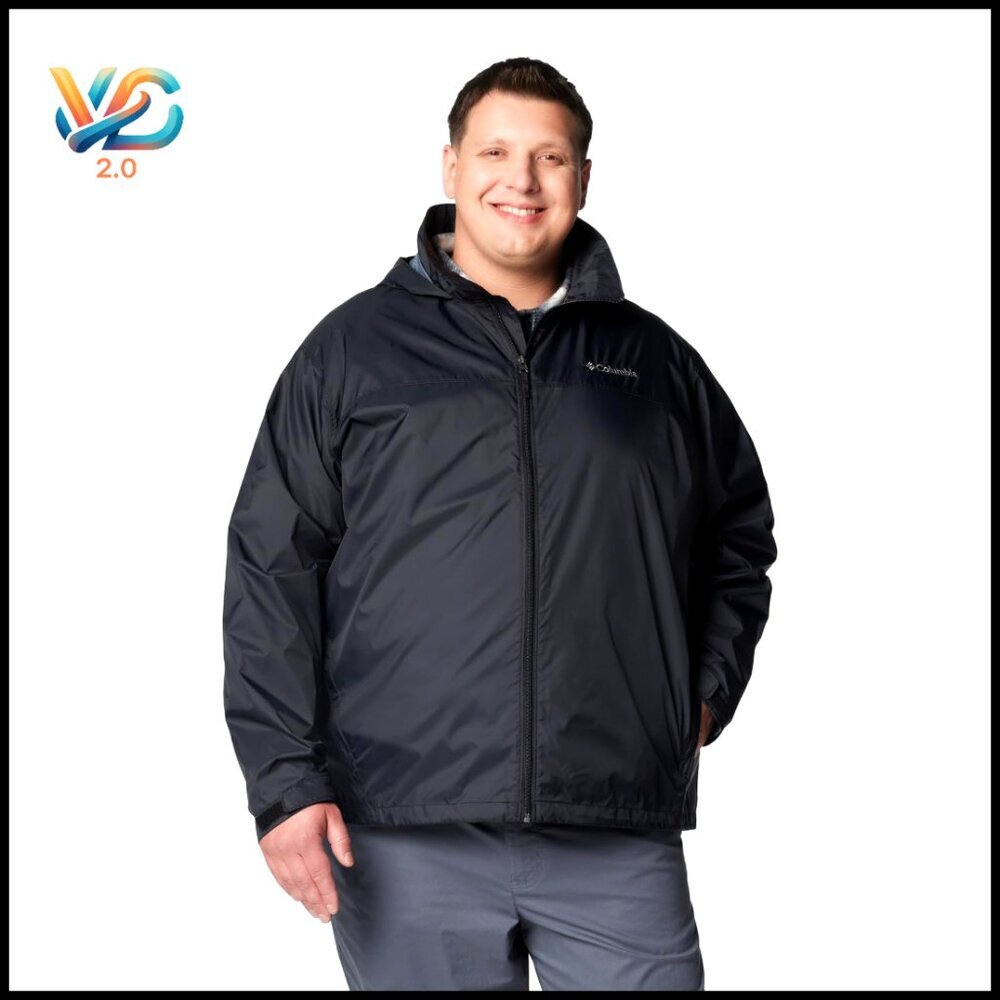 Waterproof Packable Rain Jacket with Stow‎ Hood, Regular Fit
